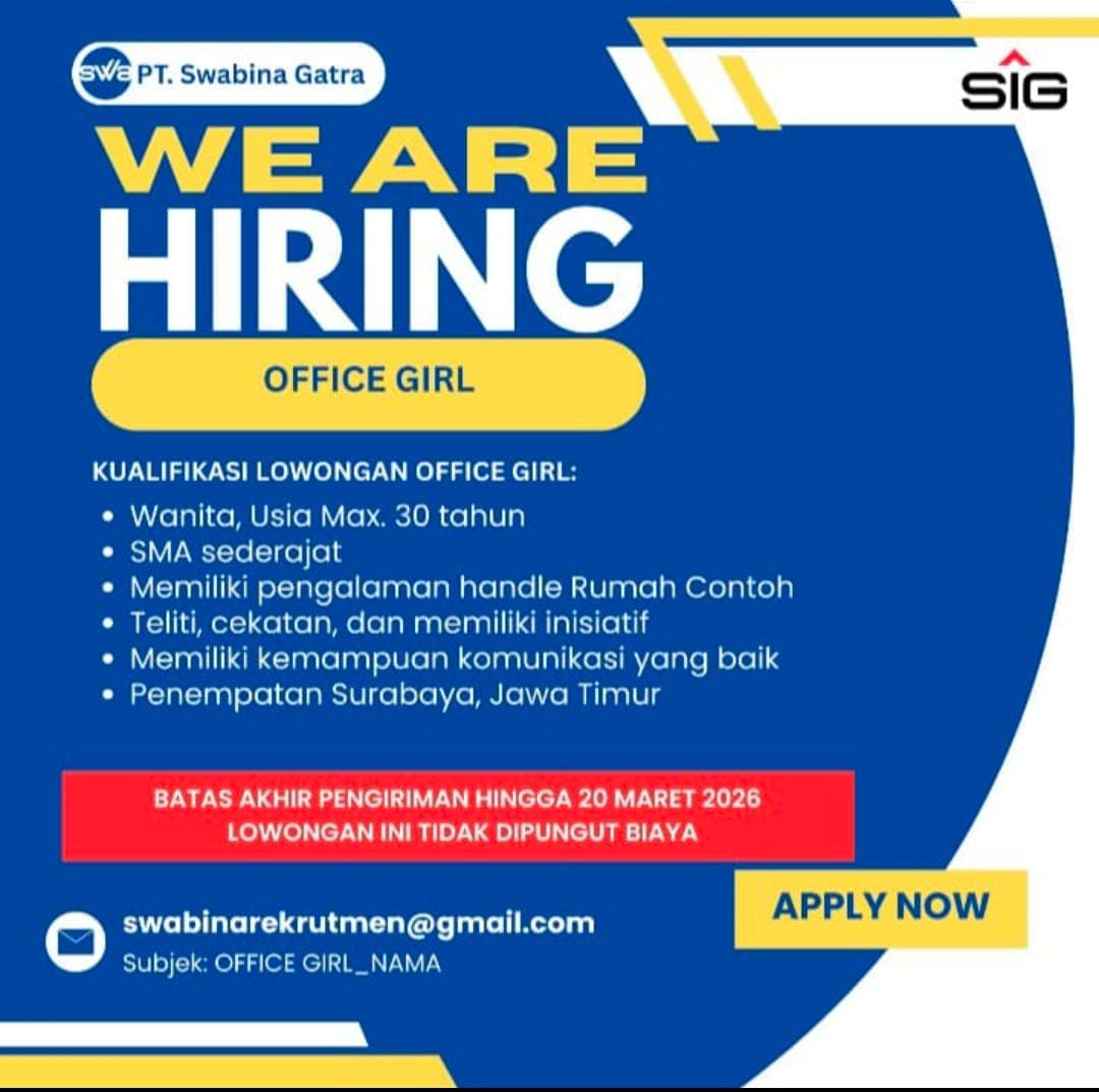 Lowongan Pekerjaan - Office Girl