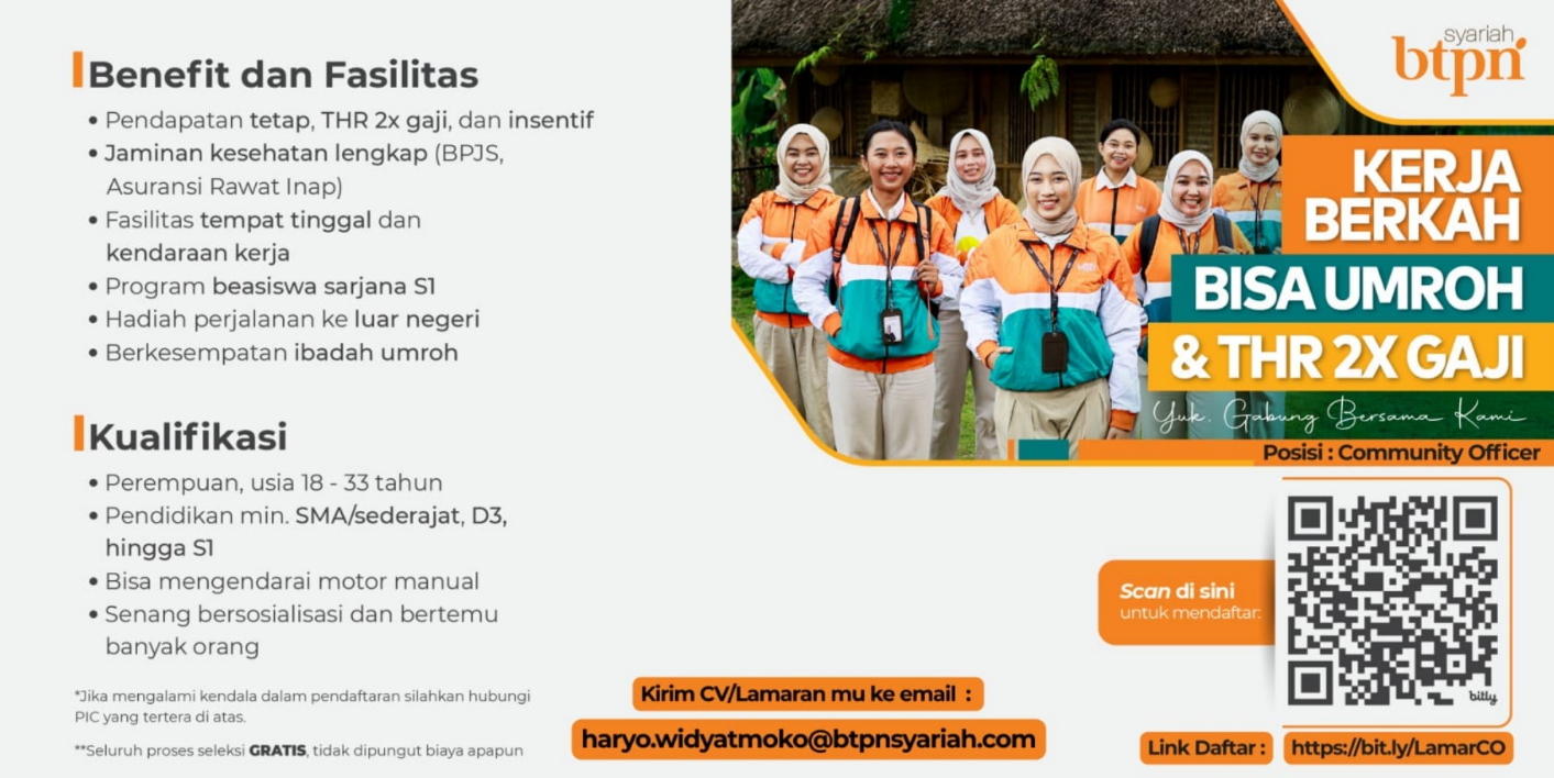 Lowongan Pekerjaan - Community Officer